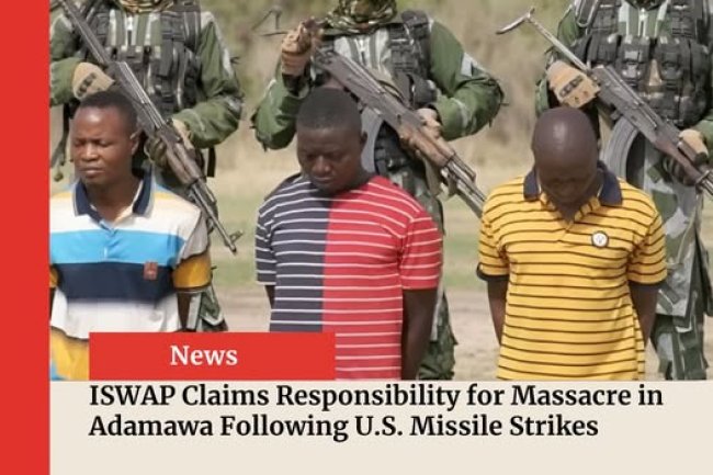 Islamic State West Africa Province (ISWAP) executing three Christian men in Borno state